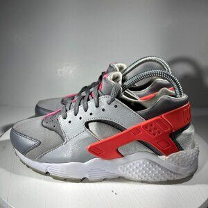 Nike Huarache Run Boys Youth Shoes Sneakers Size 6.5 6.5Y Kids Gray Running Walk